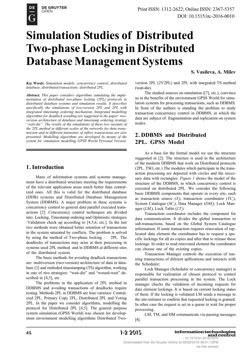 distributed database management system pdf