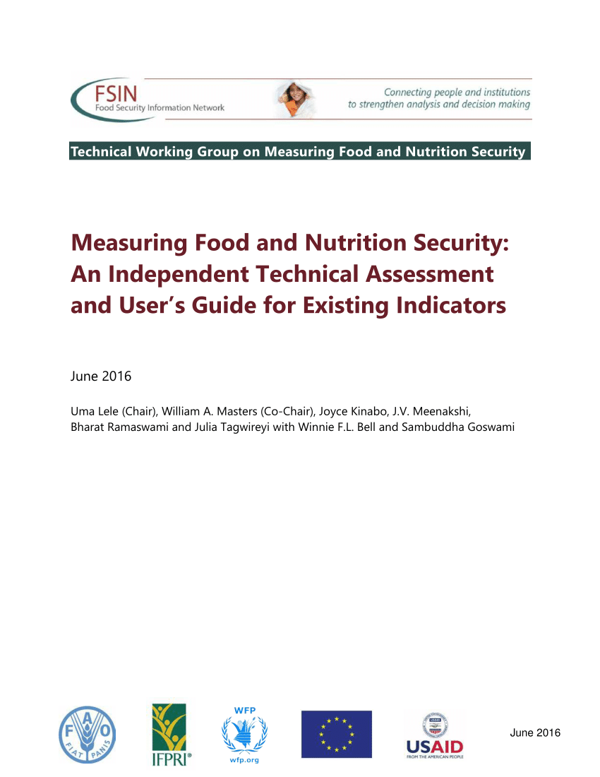 A Guide to Implementing Nutrition and Food Security Surveys