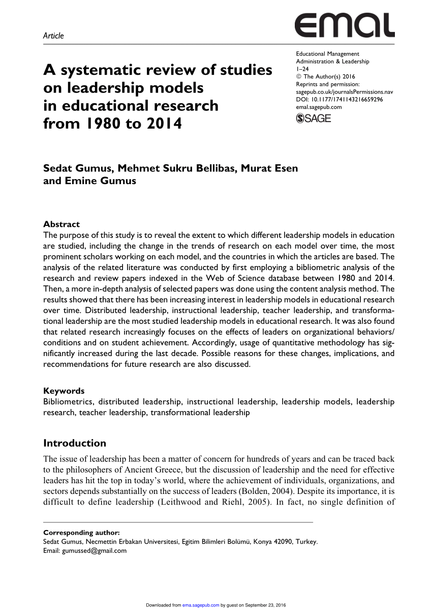 journal of case studies in educational leadership