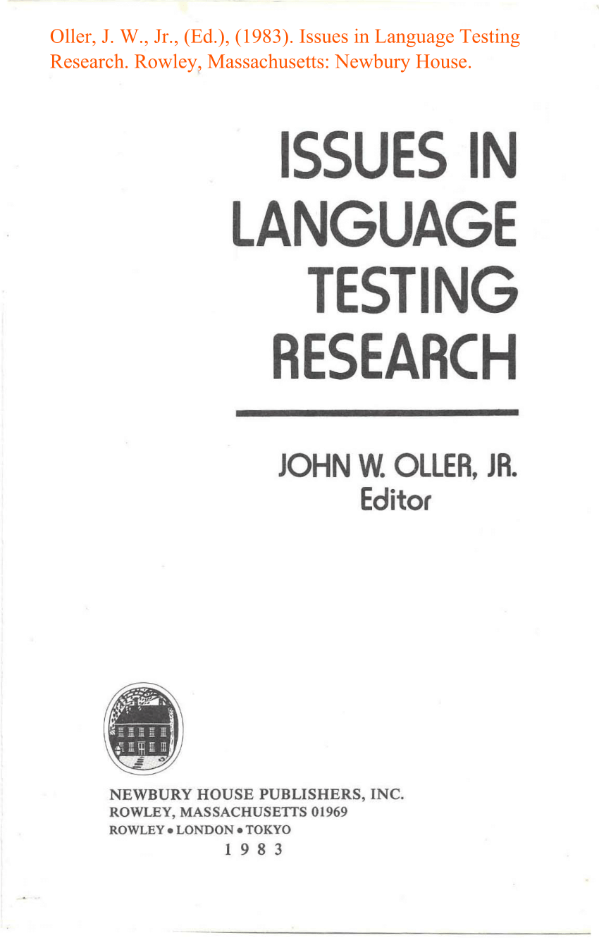 thesis about language testing