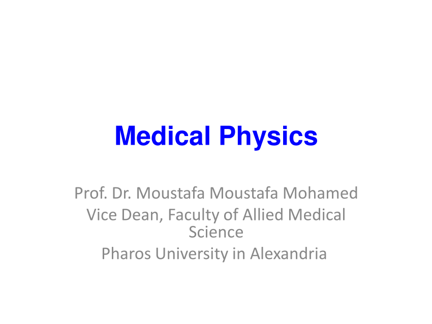 (PDF) Medical Physics