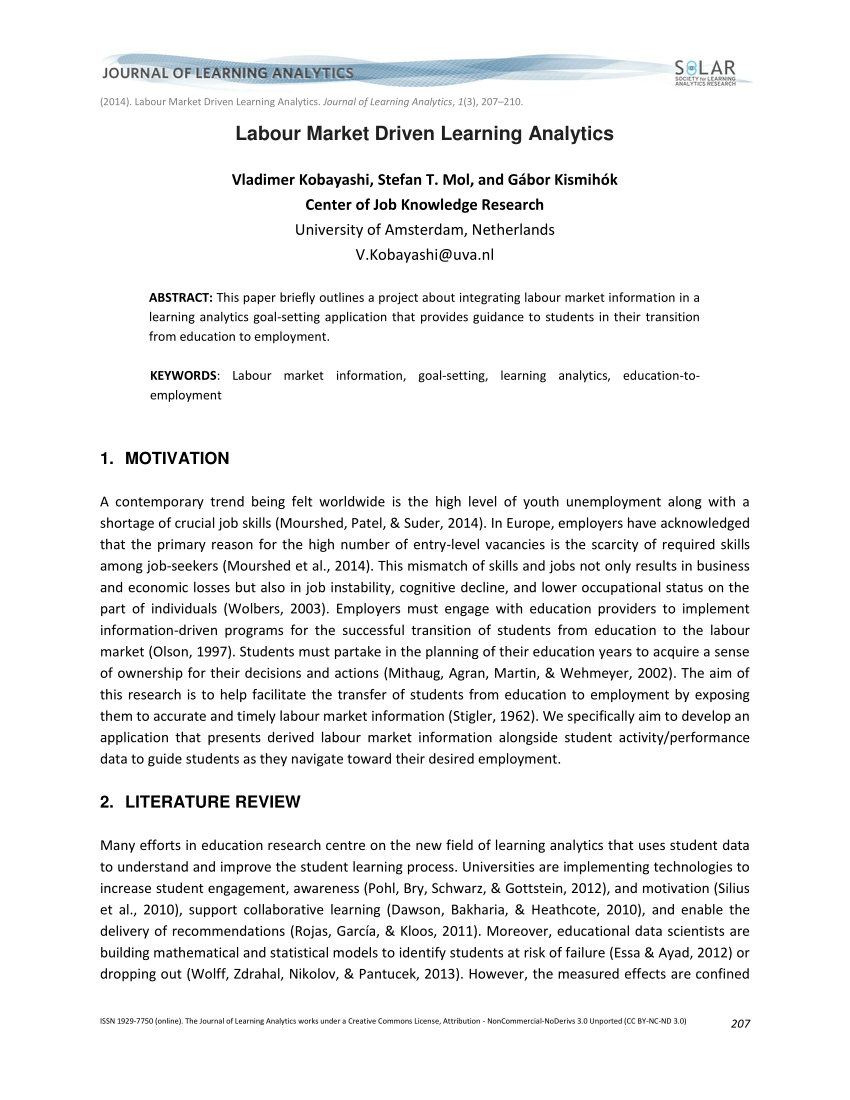 Won Computerspelletjes spelen Peave PDF) Labour Market Driven Learning Analytics
