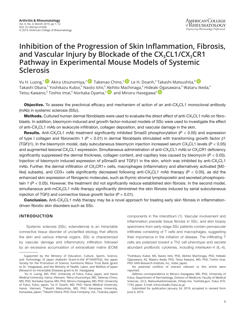 PDF) Anti-CX3CL1 monoclonal antibody: A promising therapy for