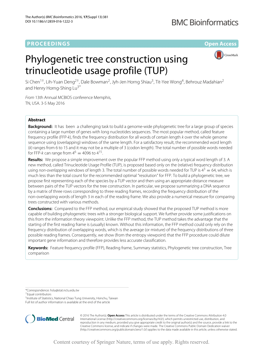 theory punishment Dim PDF) Phylogenetic tree construction using trinucleotide usage profile (TUP)