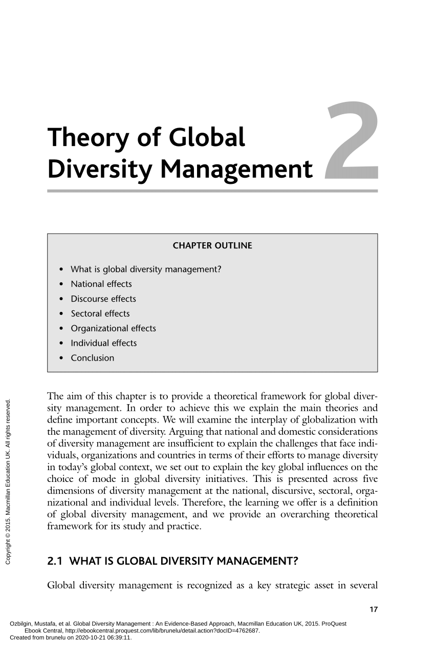 thesis about diversity management
