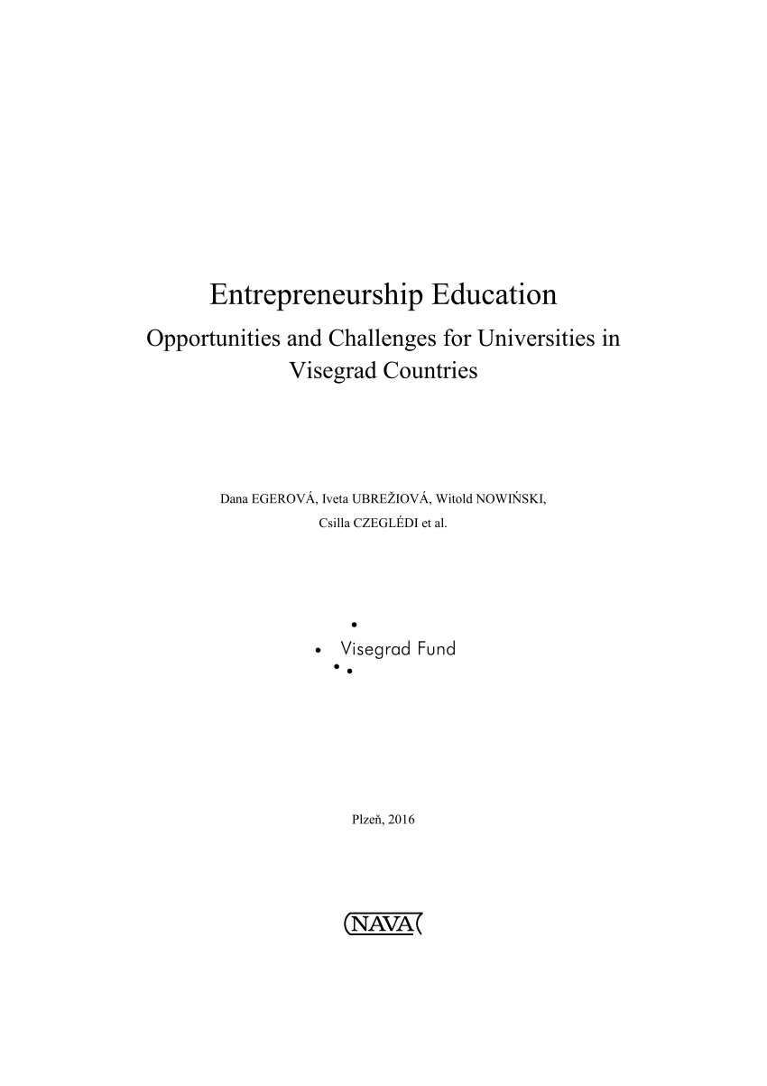 thesis on entrepreneurship education
