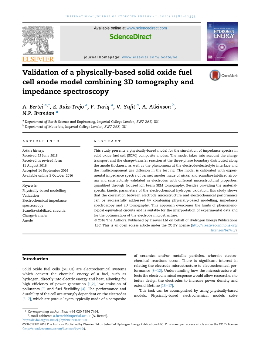 PDF) Validation of a physically-based solid oxide fuel cell anode ...
