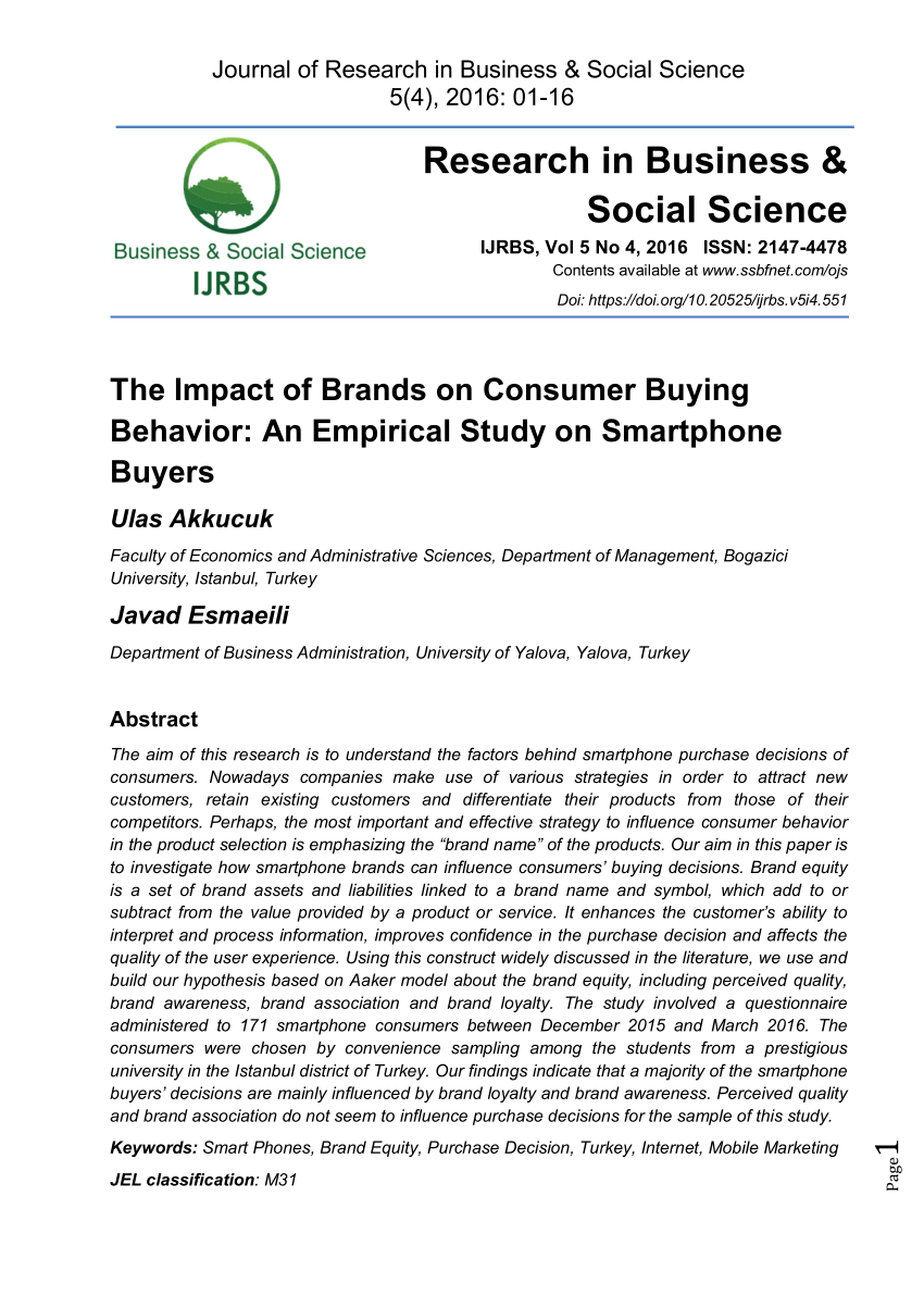 consumer behaviour thesis pdf