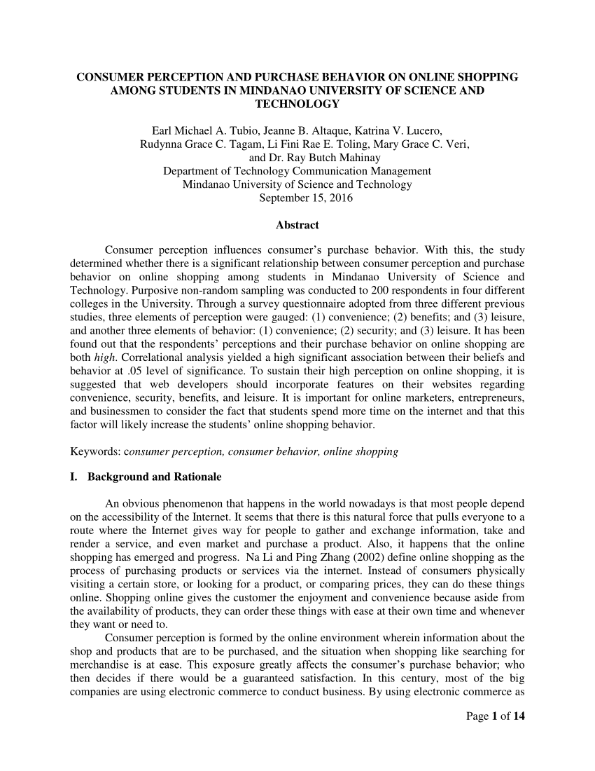 thesis about online shopping in the philippines pdf