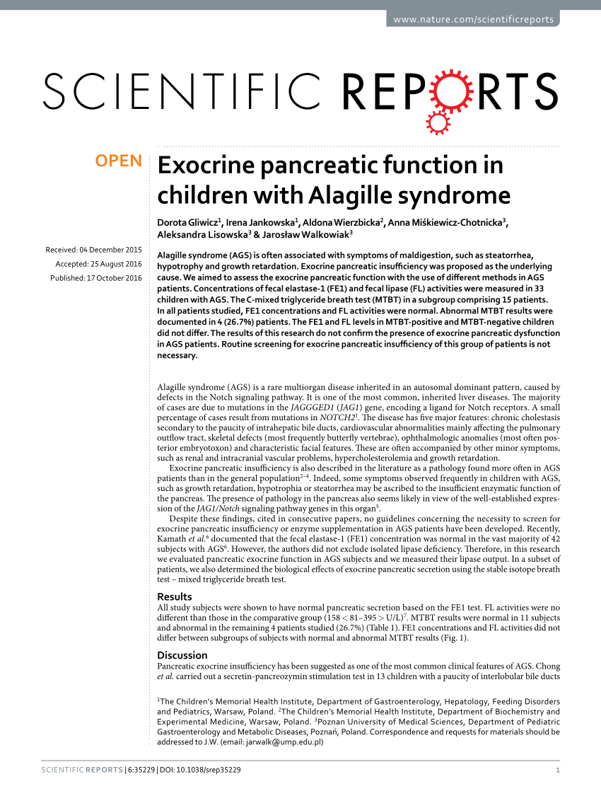 Alagille Syndrome Growth Chart
