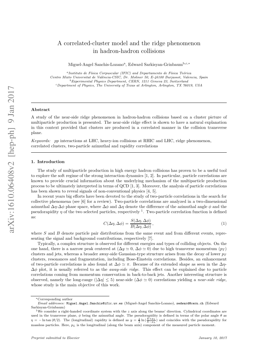 Correlations And Clustering Phenomena In Subatomic Physics Novel Pdf