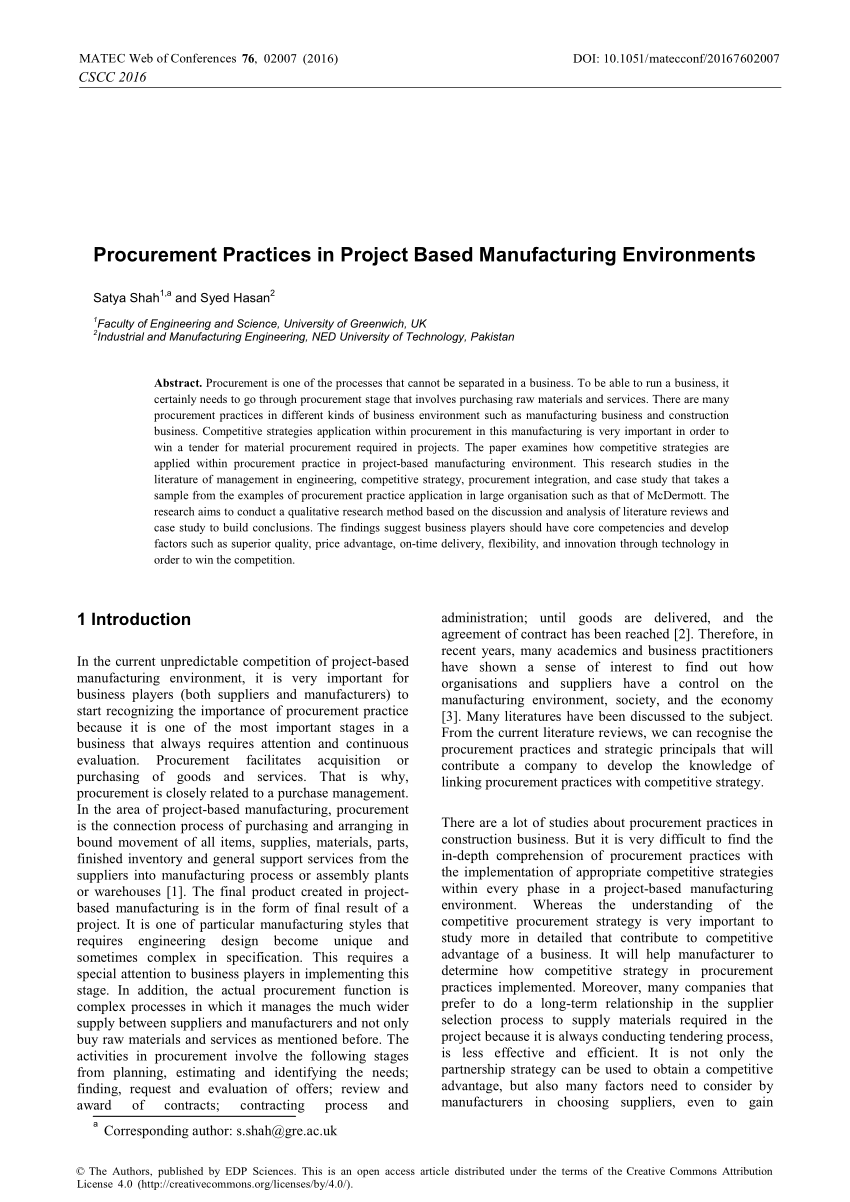 procurement research papers pdf