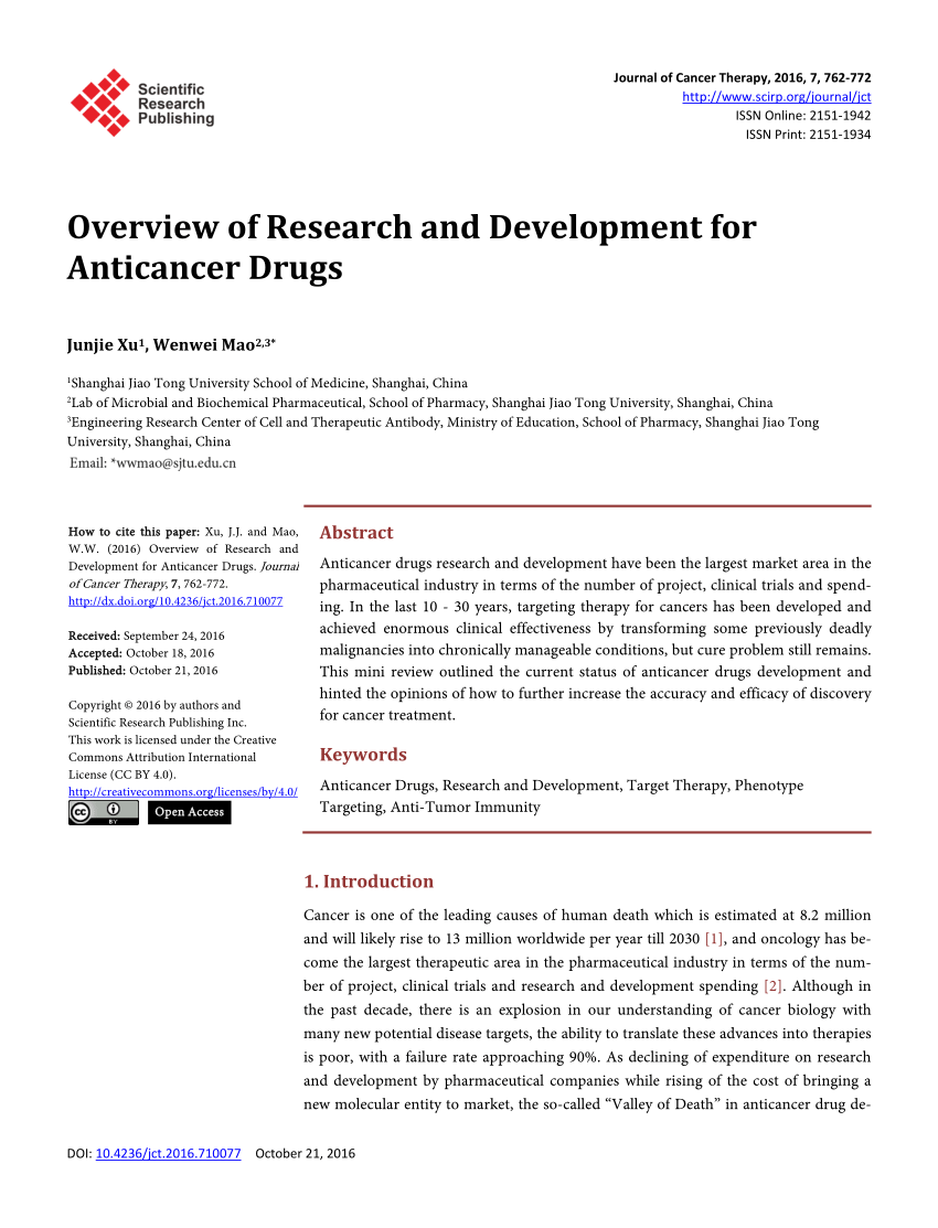 drugs research paper pdf