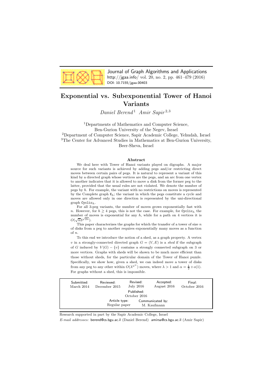 A Distinguished Move Of Disk N Disks In N K 1n - 