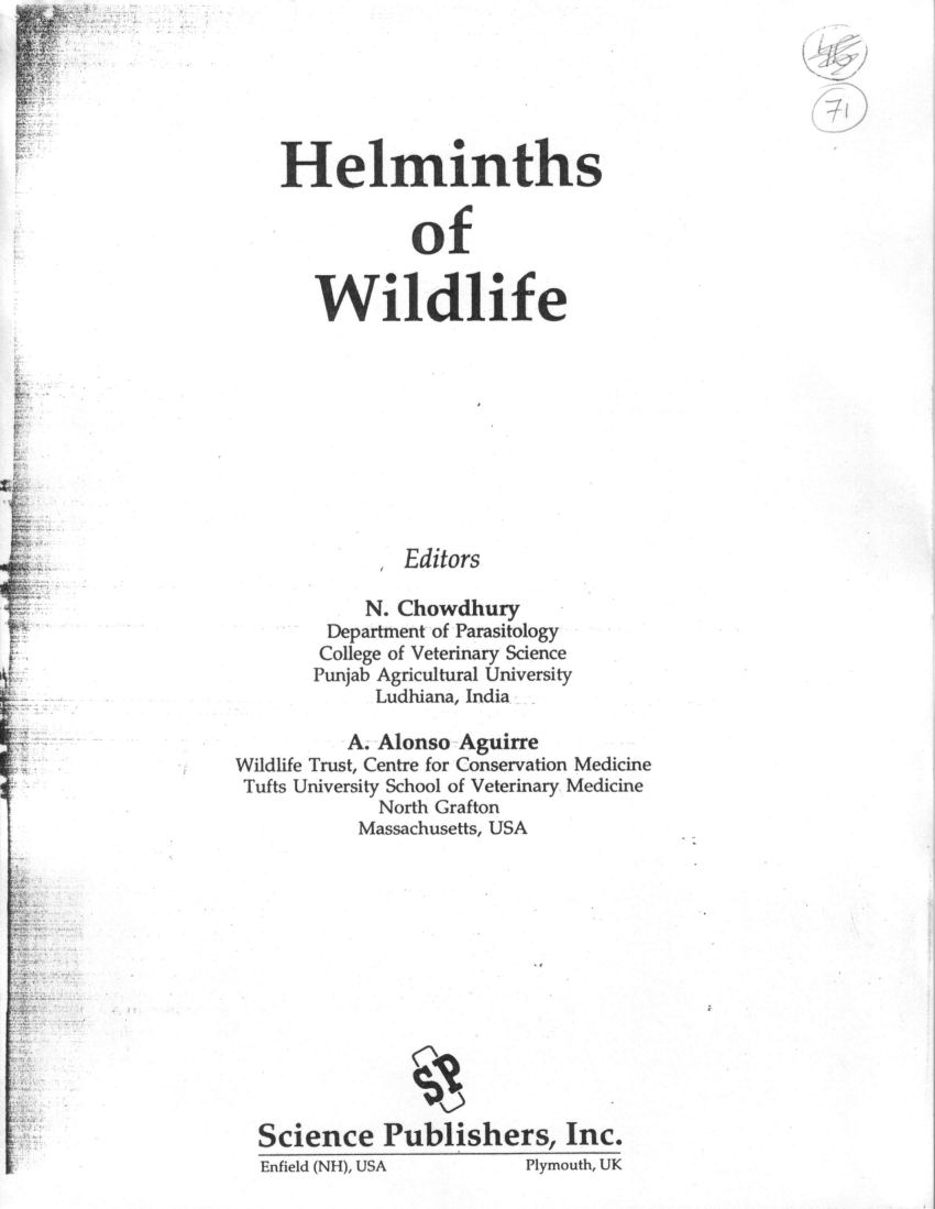 Helminthiasis bibliográfia