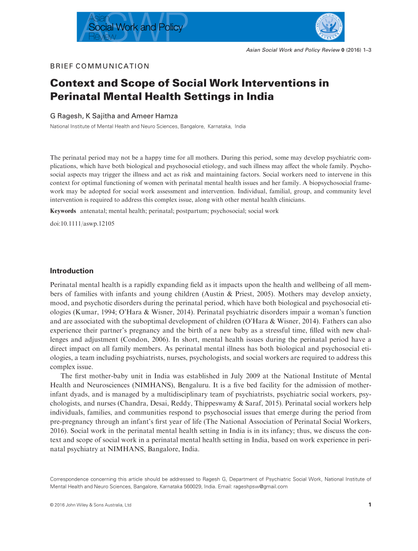 scope of social work research in india