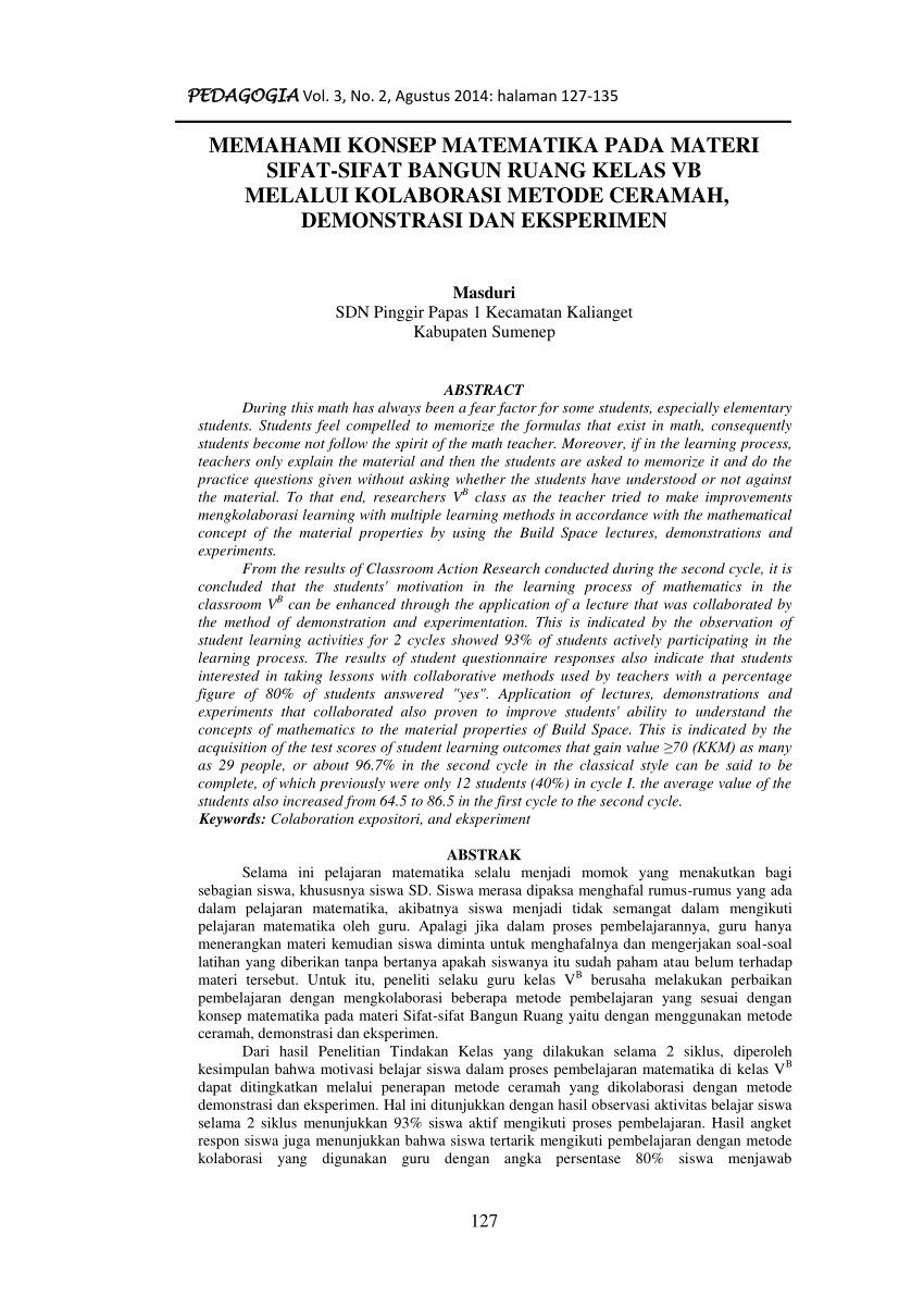 (PDF) Memahami Konsep Matematika Pada Materi Sifat-Sifat bangun Ruang