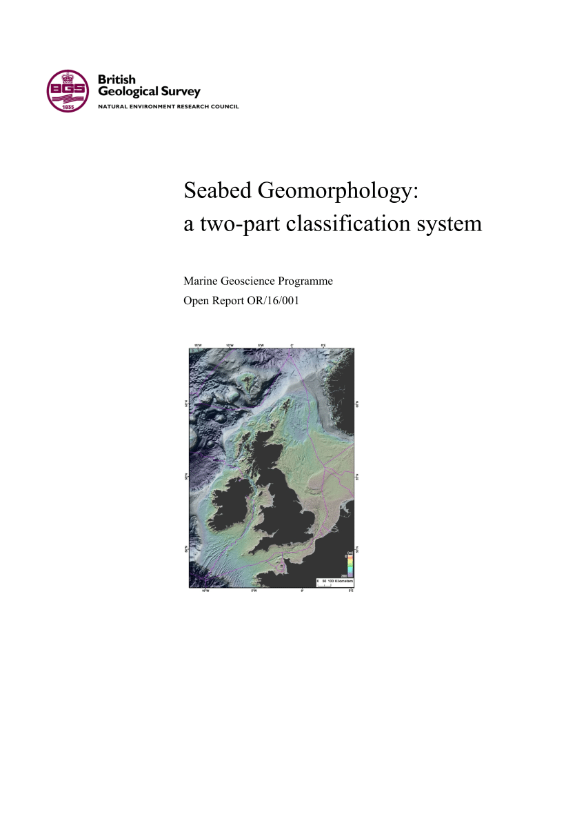 Pdf Seabed Geomorphology A Two Part Classification System - 