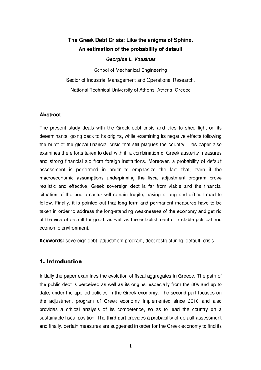 greece crisis research paper