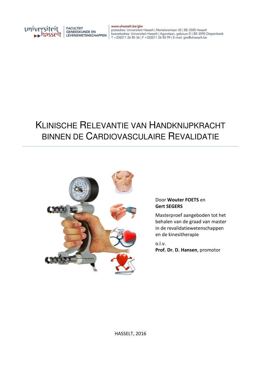 media Skim vrijheid PDF) De klinische relevantie van handknijpkracht binnen de cardiovasculaire  revalidatie
