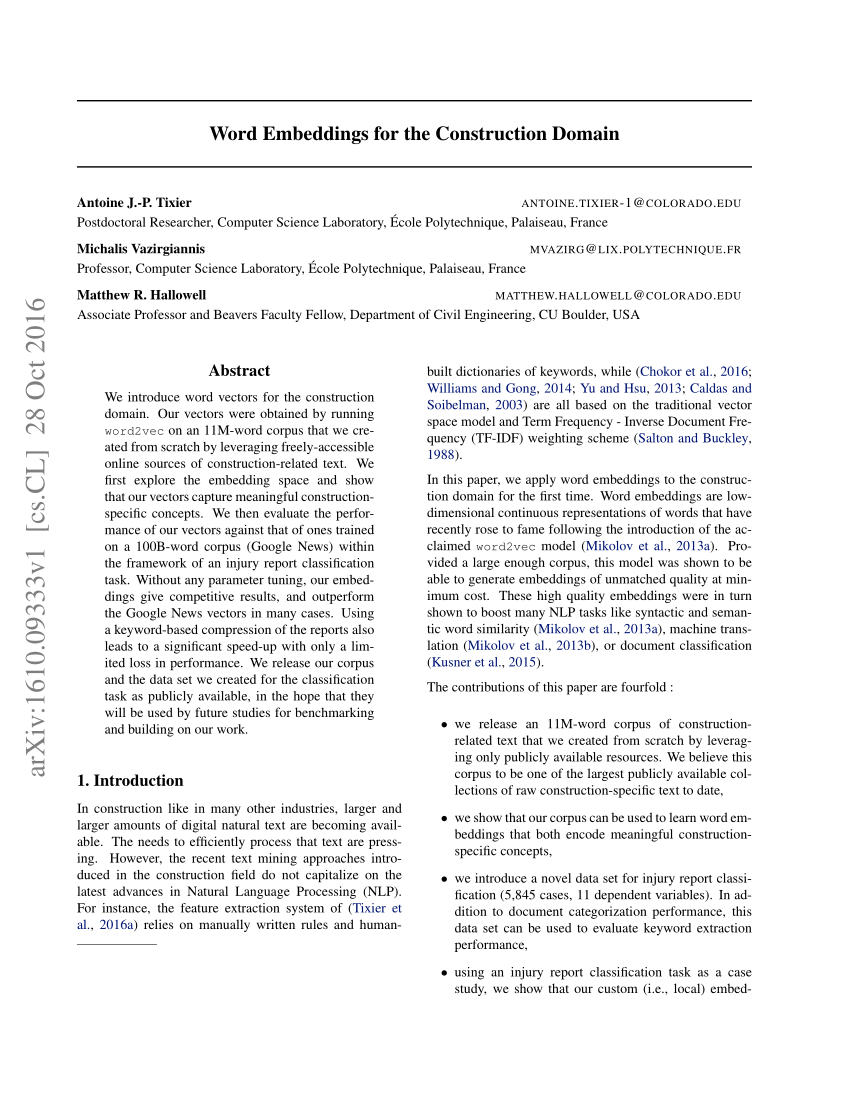 Word Embeddings and Their Role in Synonym Ring Construction – The