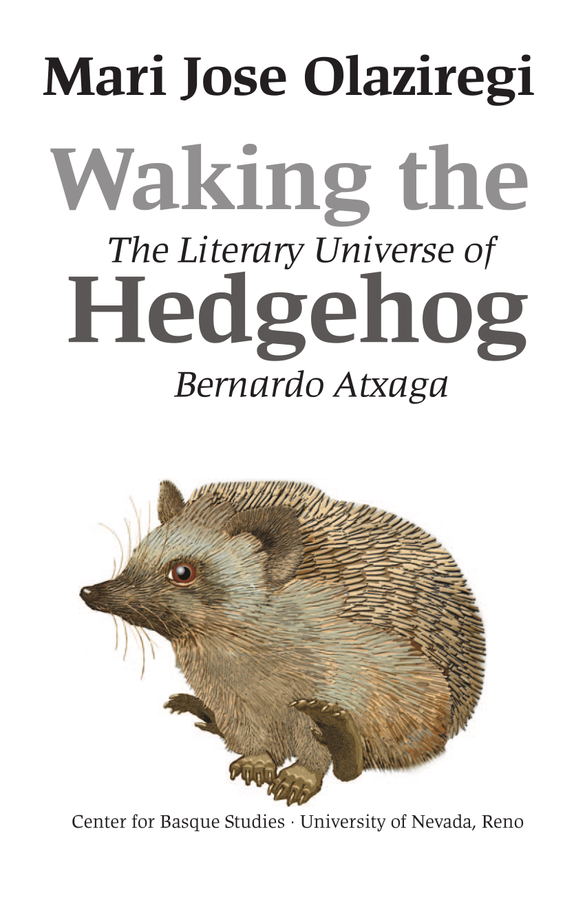 Pdf Waking The Hedgehog The Literary Universe Of Bernardo Atxaga