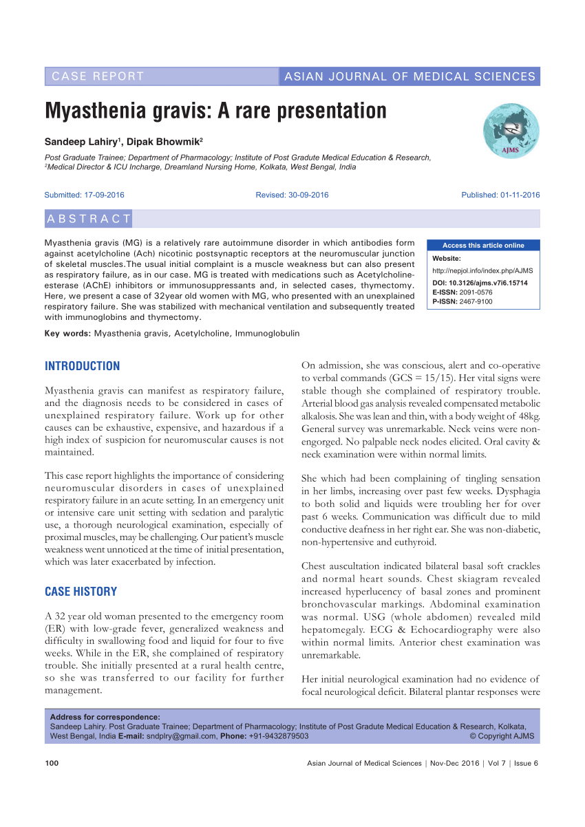 Development of the Myasthenia Gravis (MG) Symptoms PRO: a case study of a  patient-centred outcome measure in rare disease, Orphanet Journal of Rare  Diseases