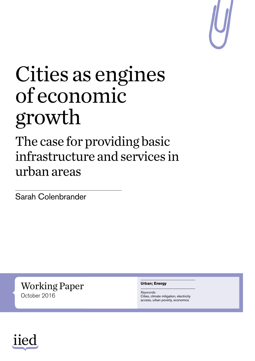 case study of infrastructure growth over time in one city