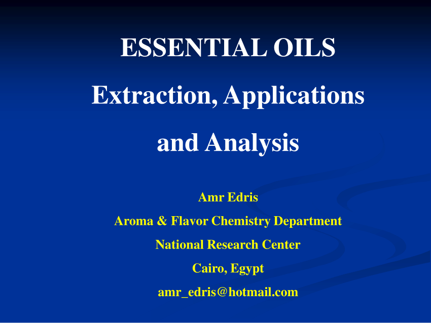 research paper on essential oils