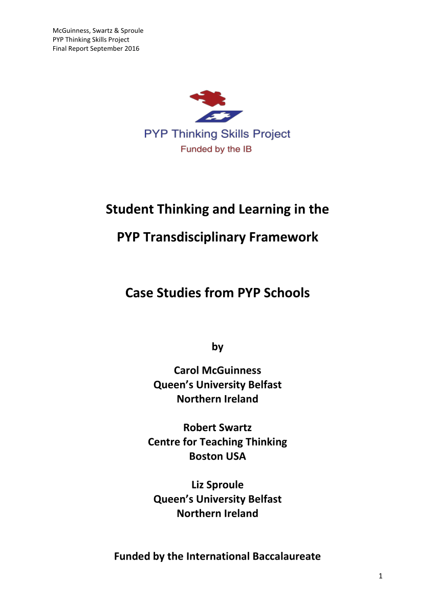 transdisciplinary education case study