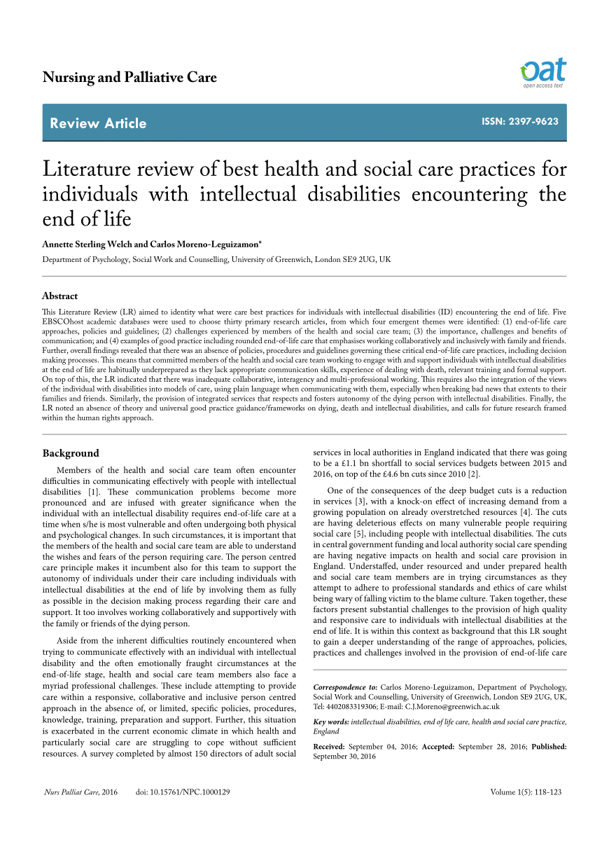 nursing research articles on palliative care