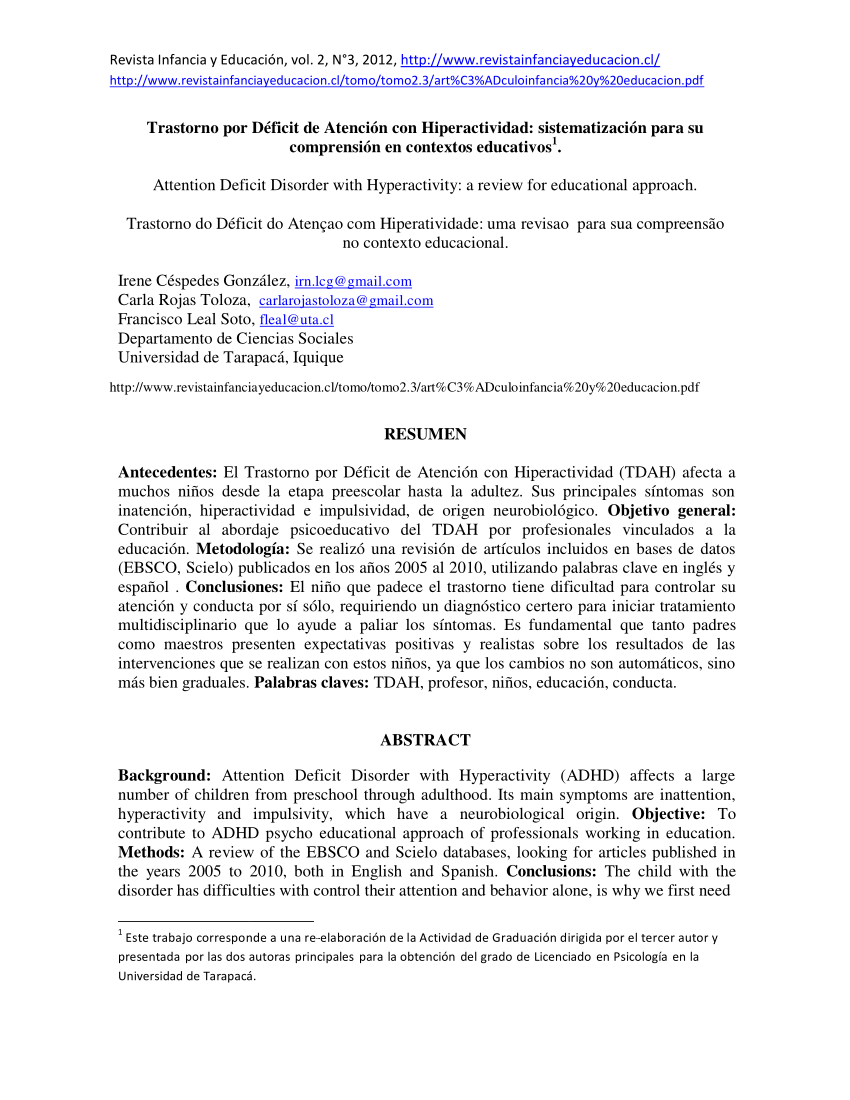 Crianza Carlos Gonzalez, PDF, Desorden hiperactivo y deficit de atencion