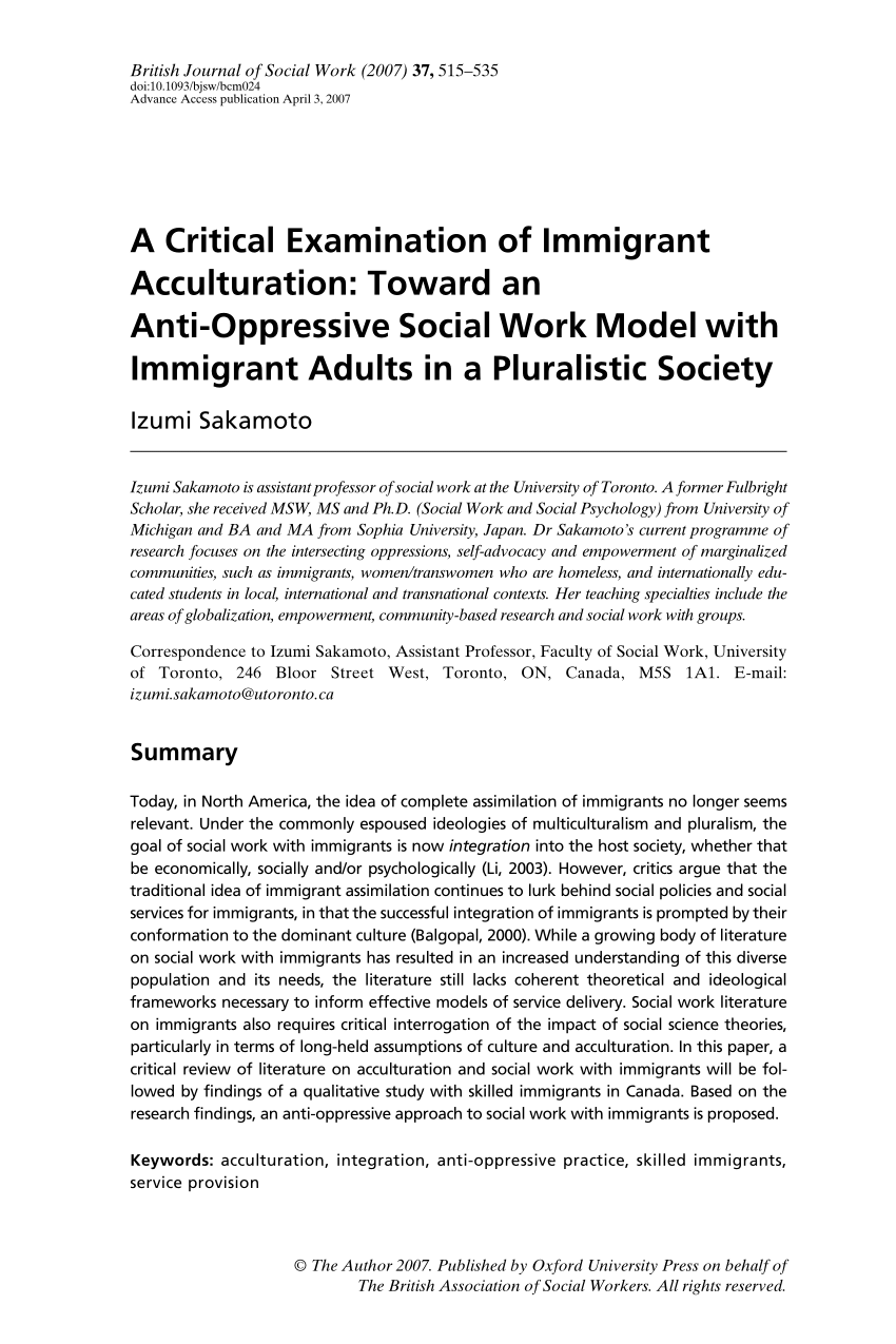 research paper of immigrant