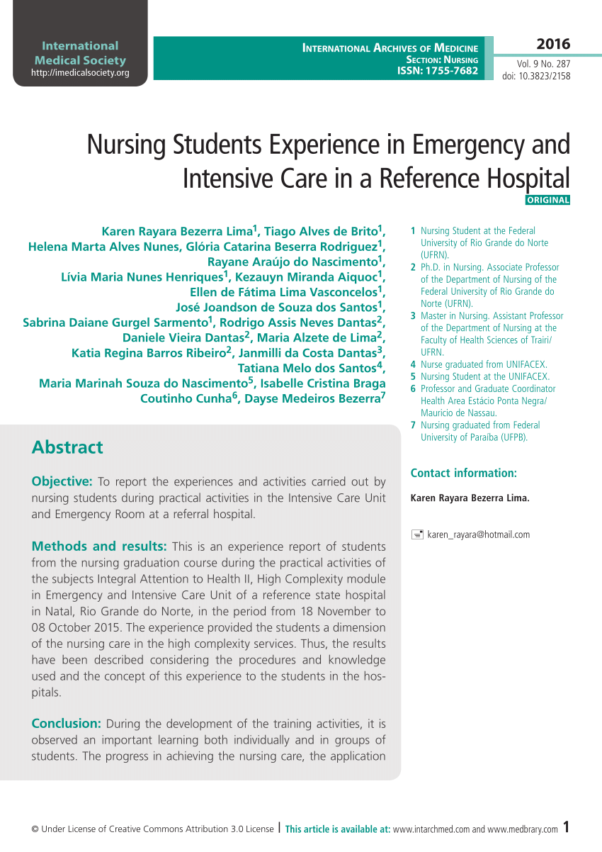 emergency nursing research article