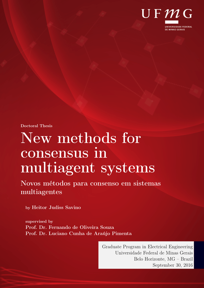 Pdf New Methods For Consensus In Multiagent Systems