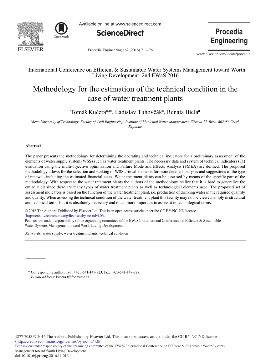 case study on water treatment plant pdf