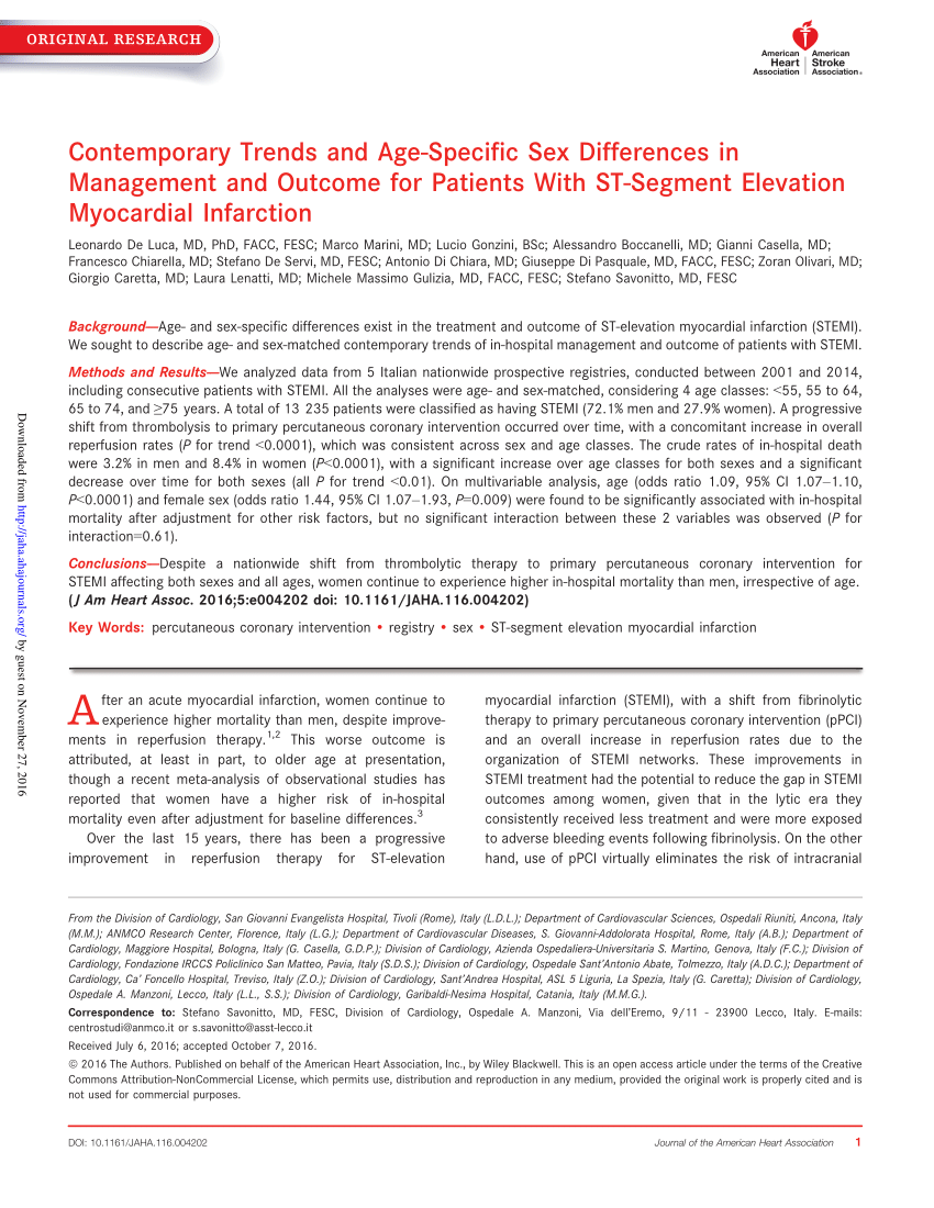 PDF Contemporary Trends and Age‐Specific Sex Differences in  