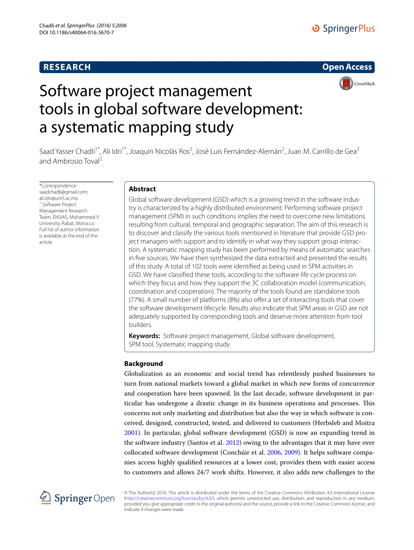 software project management research paper
