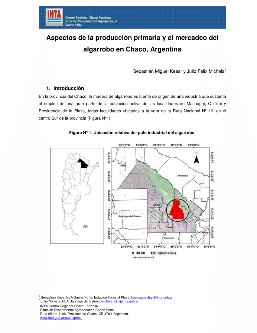 PDF producci n y mercado de algarrobo en el chaco