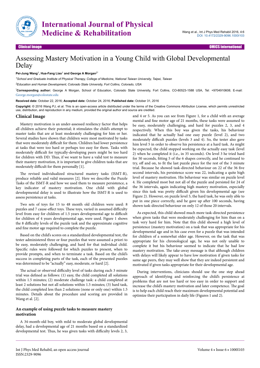 case study child with global developmental delay