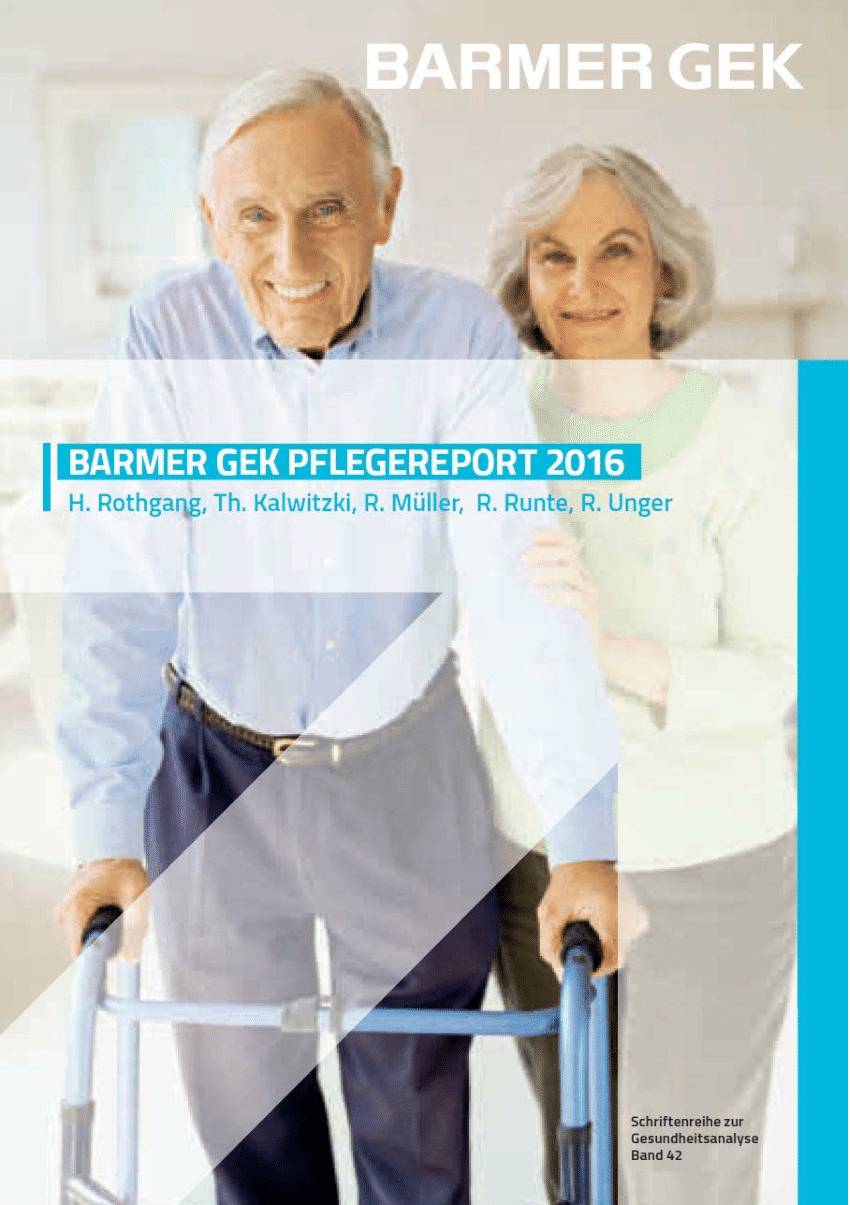 Pdf Barmer Gek Pflegereport 2016