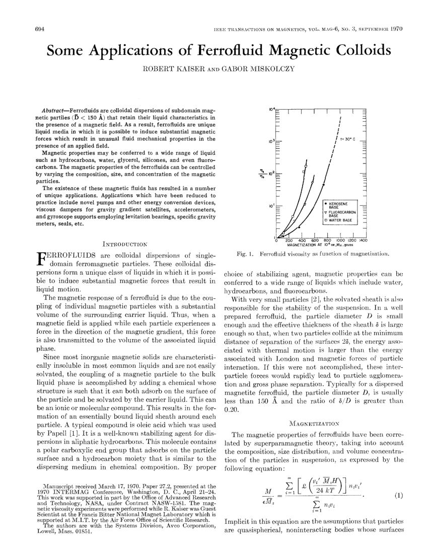 Ferrofluids Applications - Magnets By HSMAG