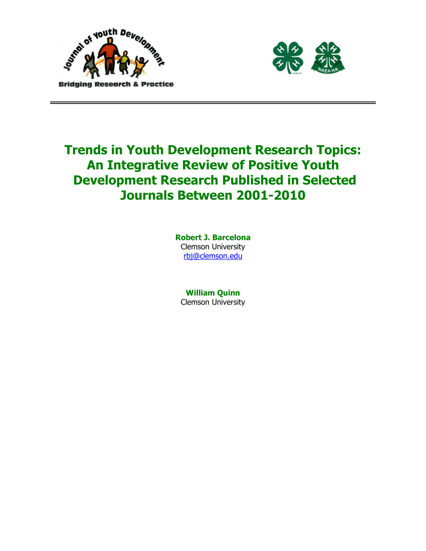 research topics youths