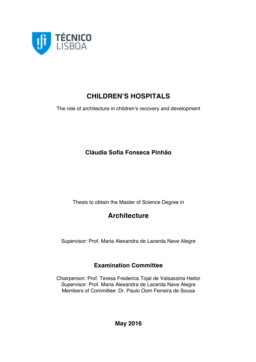 thesis in hospital