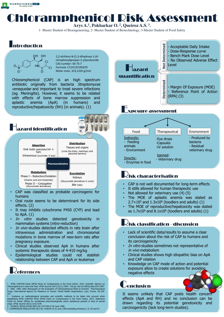 Pdf Chloramphenicol Risk Assesment