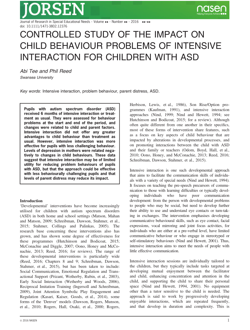 case study on a child with behavioural problems