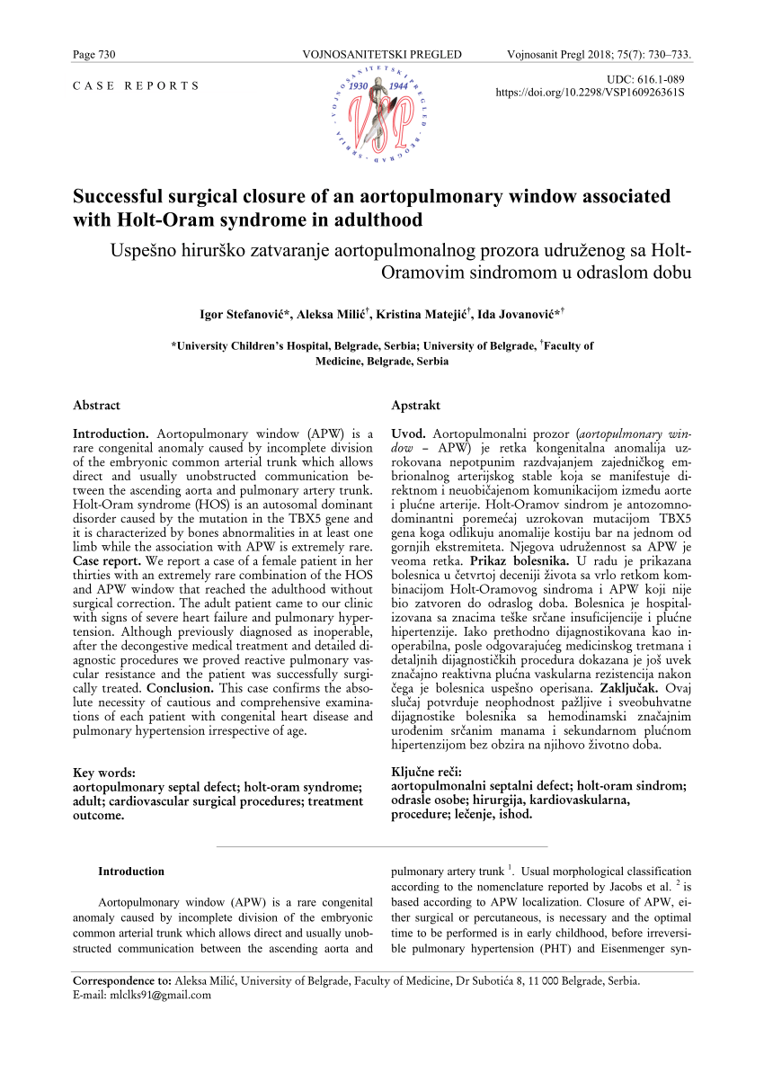 (PDF) AORTIC STENOSIS AND ASD WITH PULMONARY HYPERTENSiON CAUSED FENESTRACIO AORTICO PULMONALE