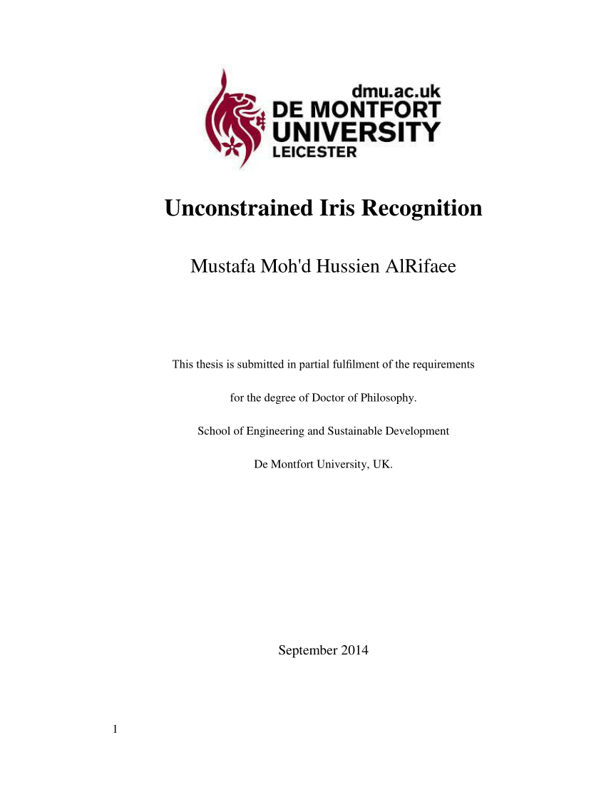 iris recognition phd thesis