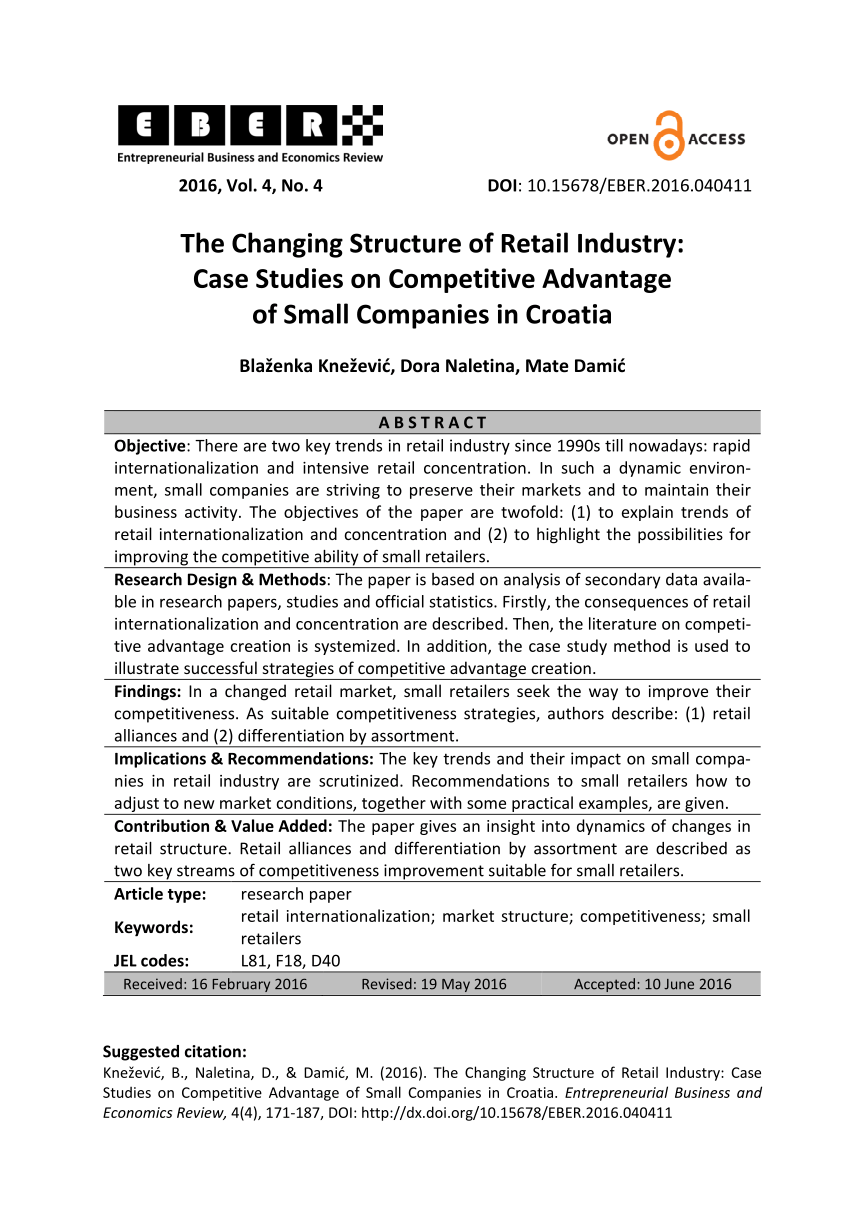 case study in retail industry