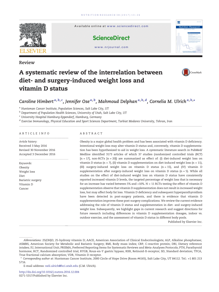 Pdf A Systematic Review Of The Interrelation Between Diet